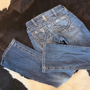 Ariat Women's Boot Cut Jeans in Classic Blue size 26 regular 34 inseam